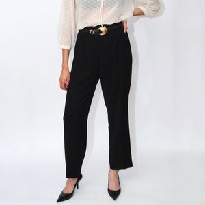 90s High Waisted Black Pants